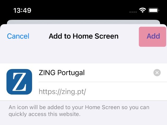 Install ZING on iOS step 3